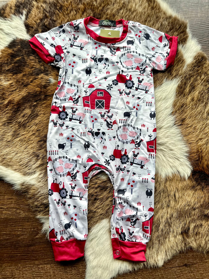 Boys Red Barn Jumper