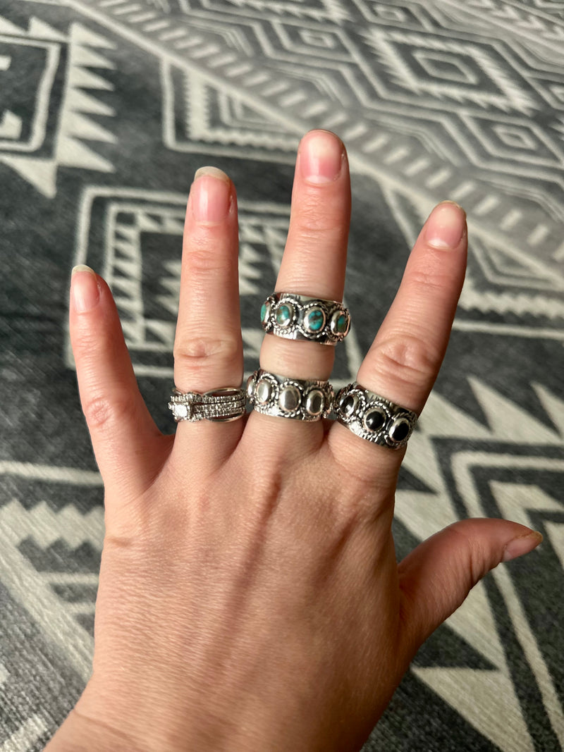 5 Oval Stamped Ring