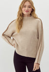 Ribbed Stitch Sleeve Sweater