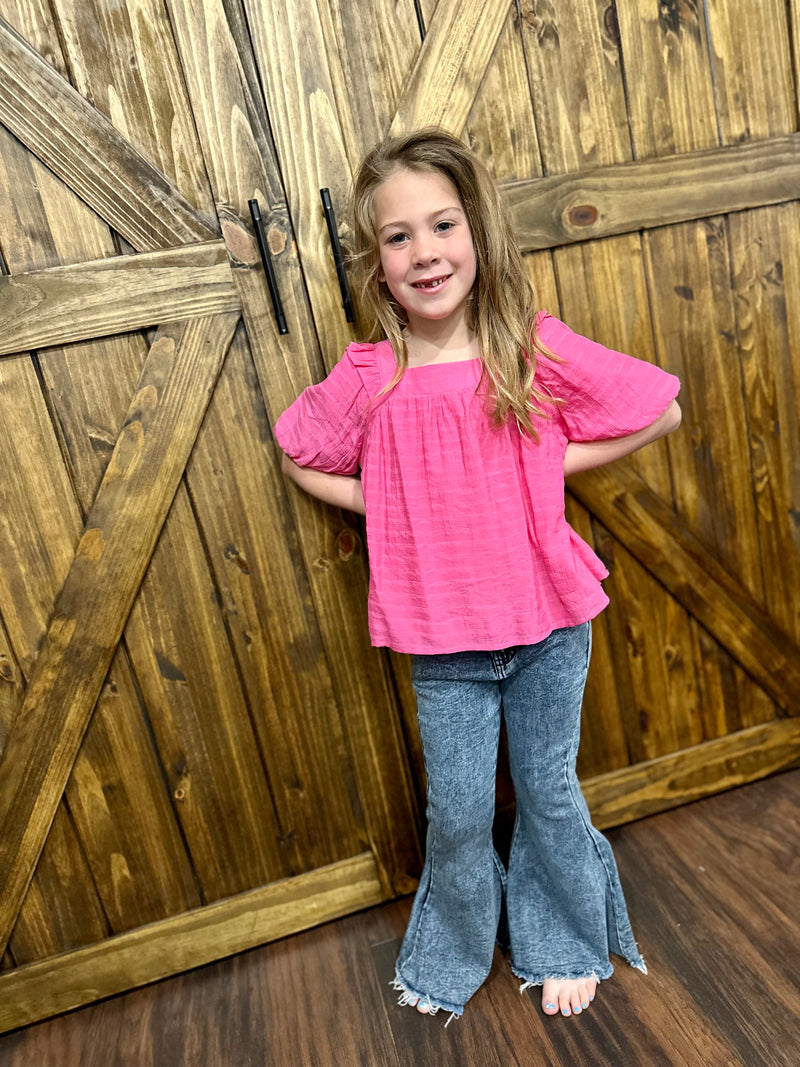 Girls Light Flare Jeans