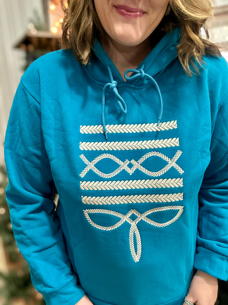 Boot Stitch Hoodie - Teal