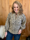 Leopard Textured Top