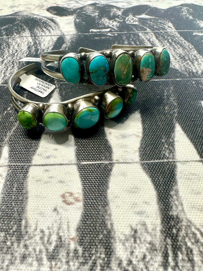Mixed Turquoise Cuff Bracelet