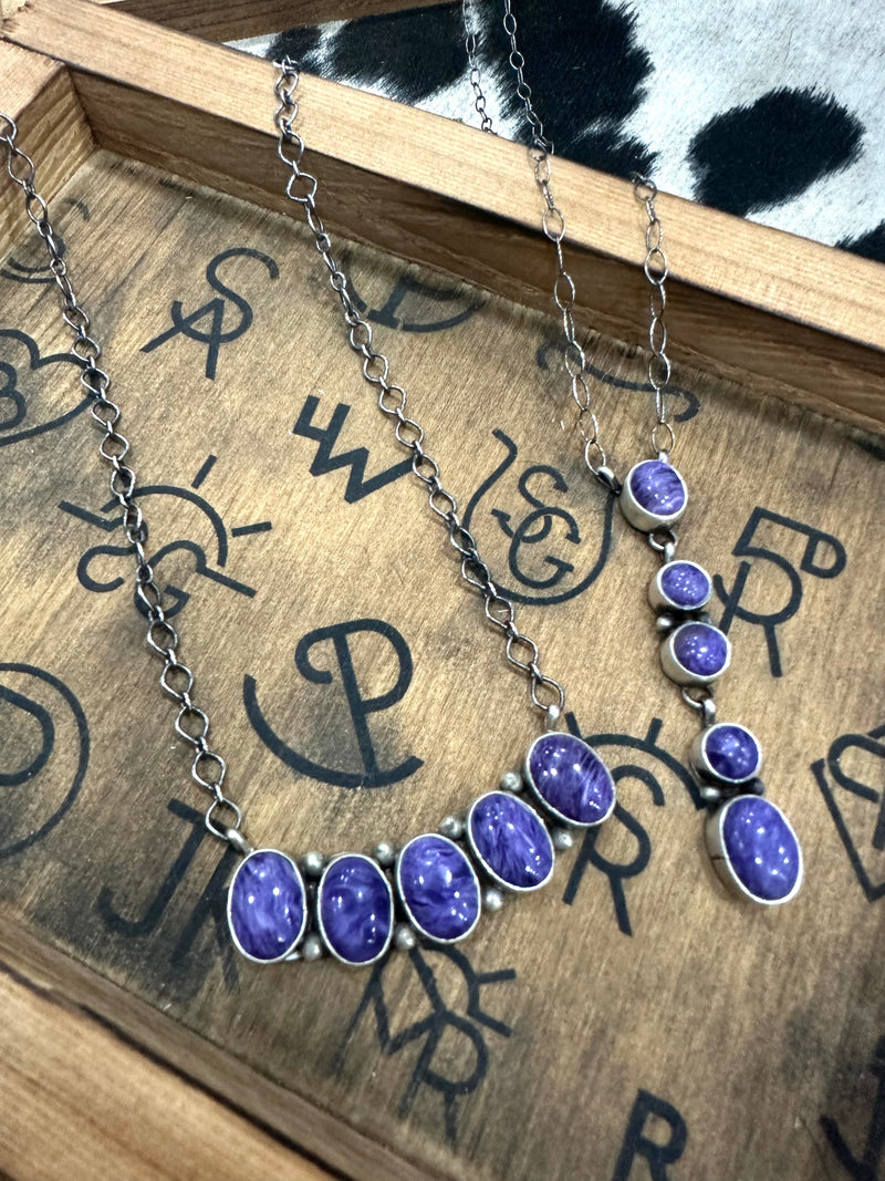 Charoite Stone Necklaces