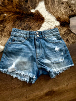 Kan Can Distressed Mom Shorts