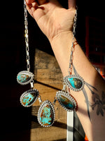 5 Stones Blackjack turquoise necklace