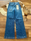 Risen Wide Leg Wide Hem Jeans