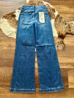 Risen Wide Leg Wide Hem Jeans