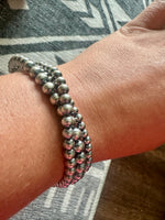 3 Strand Multi Pearl Bracelet