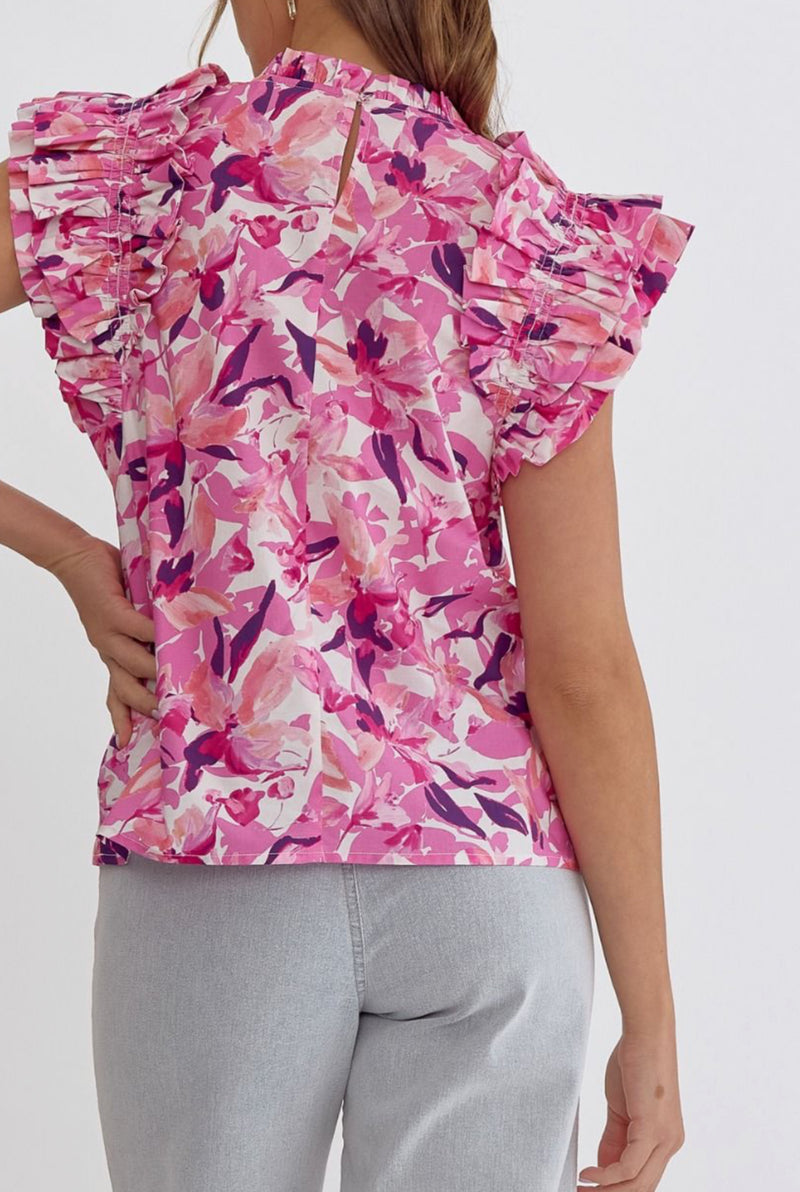 Pink / Purple Printed Top