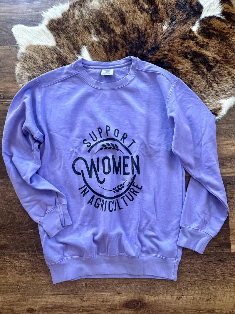 Support Women In Ag - Purple/Black