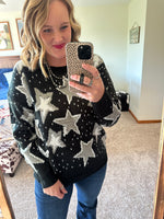 Star Textured Sweater