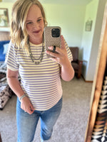 Lavender Striped Top