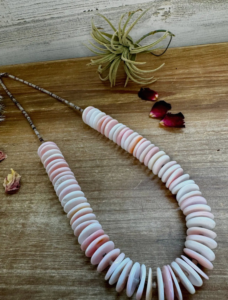 26” Pink Conch Necklace