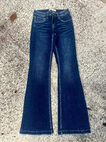 Risen Low Rise Flare Jeans