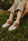 Boot Stitch Leather Tennis Shoes