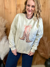 Boots & Bow Crewneck Sweatshirt