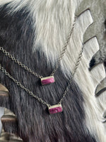 Purple Spiny Bar Necklaces