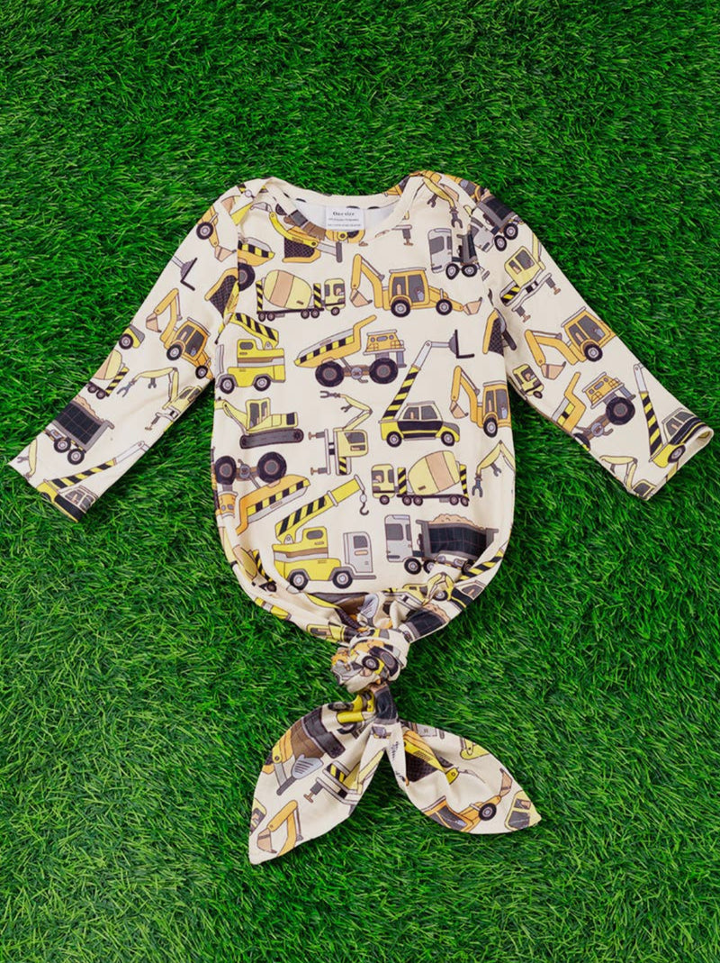 Construction Baby Gown