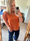 Copper Studded Top