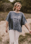 Howdy Denim Chambray Top