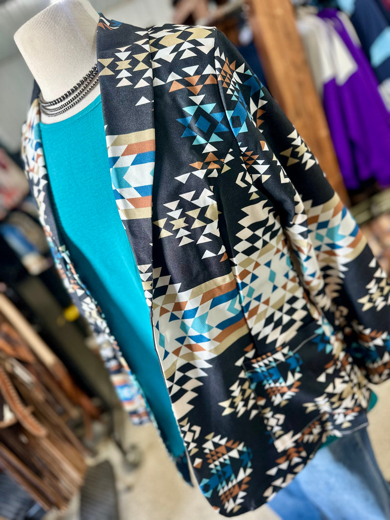 Black Aztec Blazer