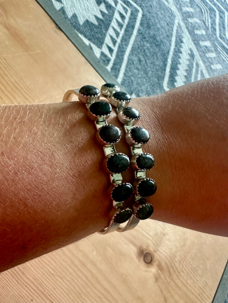 Blackjack Multi Stone Cuff Bracelet