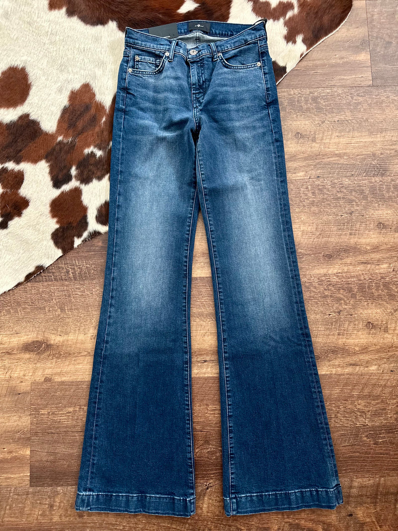 7FAM SILVER SPARKLE STITCH DOJOS - 34” inseam