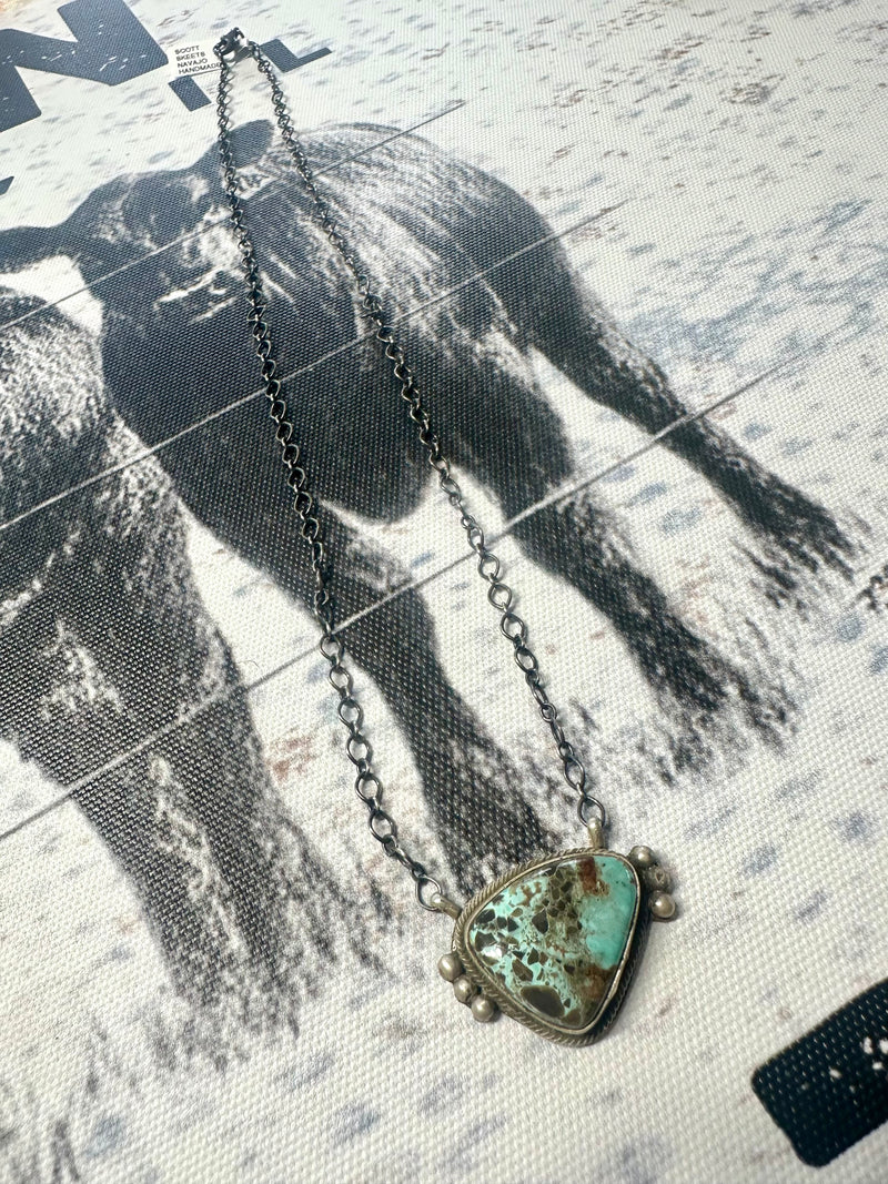 Thunder Mountain Turquoise Stone Necklace