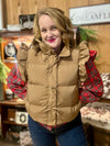 Toffee Puffer Vest