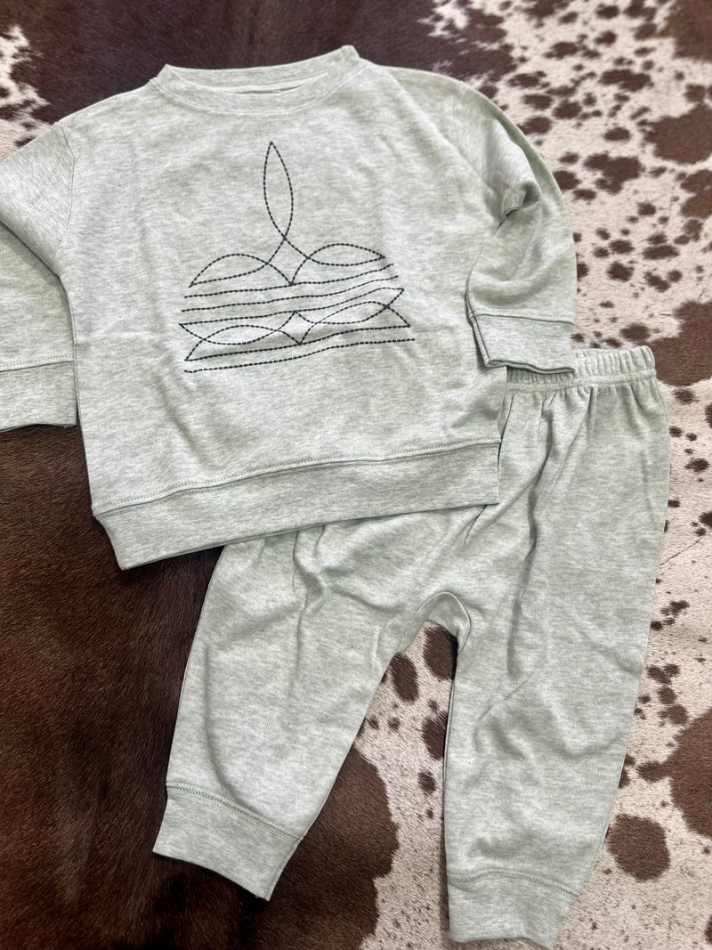 Baby Bootstitch Set - Sage