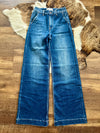 Risen High Rise Wide Leg Jeans