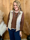 Taupe Quilted Vest