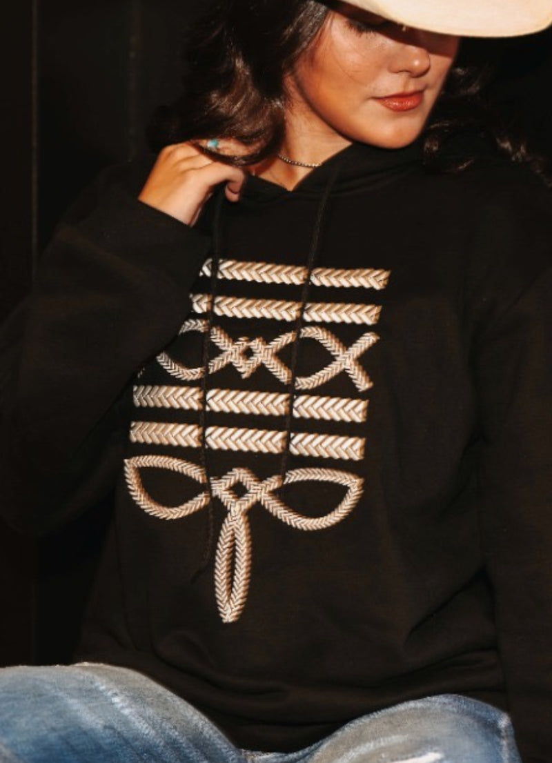 Boot Stitch Hoodie - Black