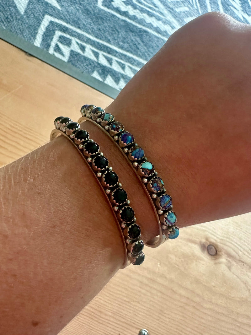 Multi Stone Cuff Bracelet