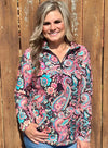 Midnight Blooms Pullover