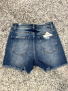 Risen High Rise Distressed Detail Shorts