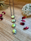 4 Stones Palomino turquoise necklace lariat