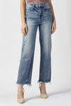 Risen High Rise Straight Jeans