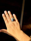 Ring size 7 - turquoise and sterling silver