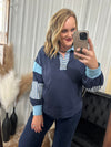 Navy Mix & Match Top
