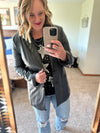 Black Pleather Blazer