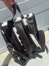 Brown Cowhide Backpack - large