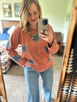 Rusty Denim Star Top