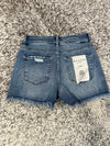 Risen High Rise Medium Wash Shorts