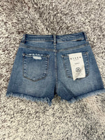 Risen High Rise Medium Wash Shorts