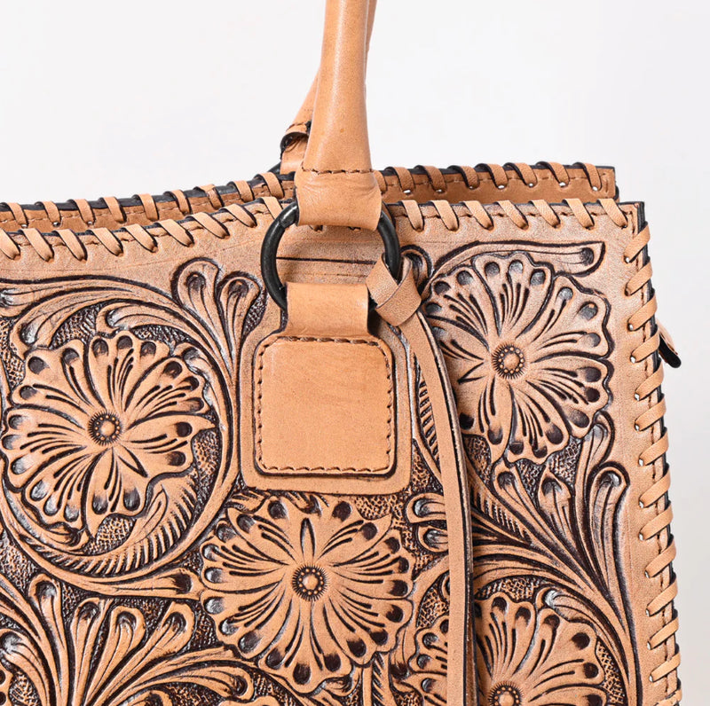 Western Tooled Leather Handbag