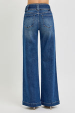 Risen Wide Leg Jeans with Removable Belt