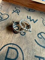 Sterling Ball Stacker Rings
