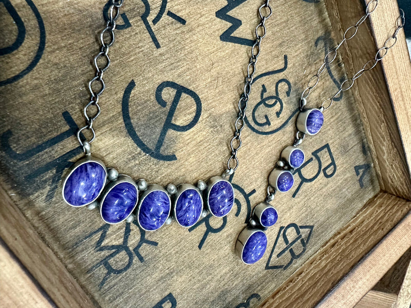 Charoite Stone Necklaces